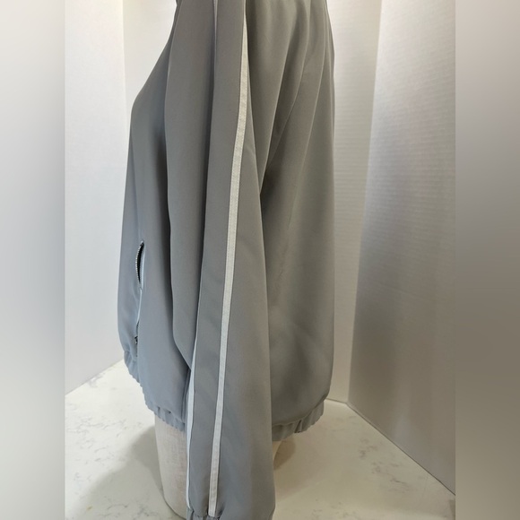 Women's Gray Bomber Jacket - Picture 10 of 13